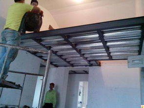 【閣樓樓梯鋼結構閣樓式平臺貨架工廠庫房分層拆裝式重型平臺定制】-